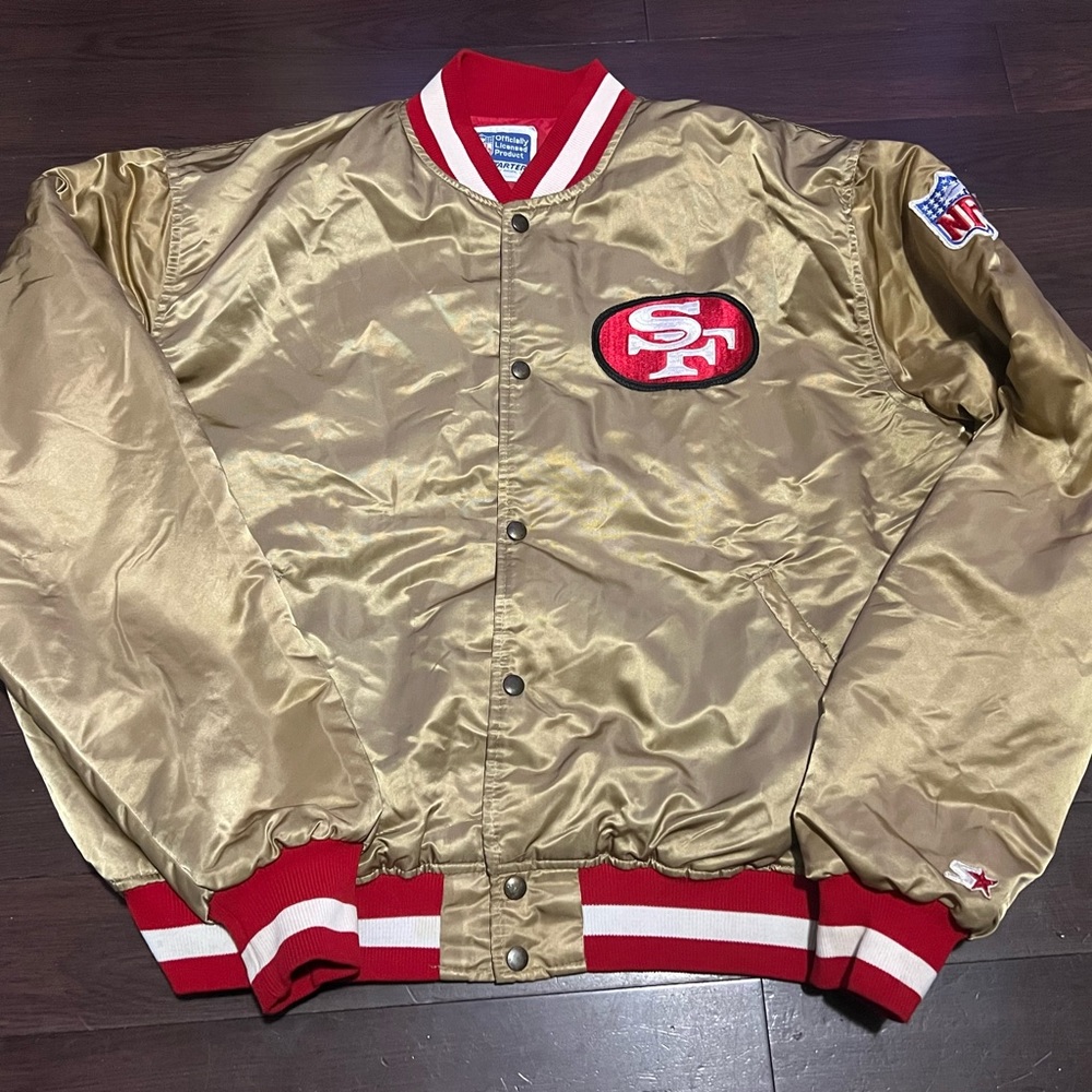 Rare size XXL Gold San Francisco 49ers Starter Jacket